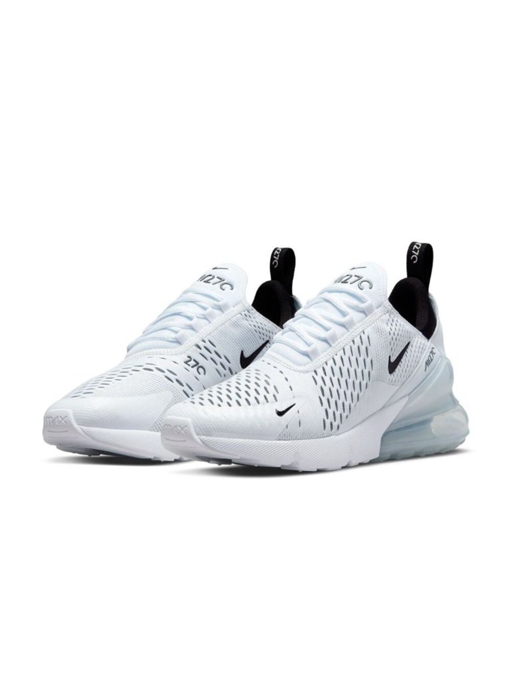 Nike Women's White Black Air Max 270 Mesh Athletic Sneaker Shoes Size 7.5
